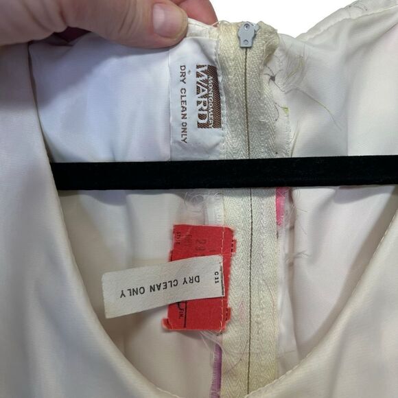 Vintage 1970s  trad Long Sleeve Floral Empire Waist Dress Chiffon Modest small - Picture 5 of 15